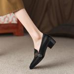 Elegant Handcrafted Leather Women's Shoes: Luxury Craftsmanship(EdslG2307)