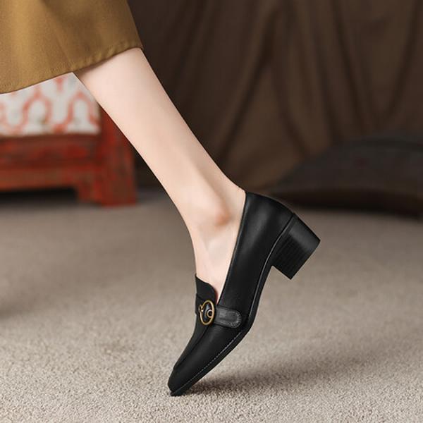 Elegant Handcrafted Leather Women's Shoes: Luxury Craftsmanship(EdslG2307)