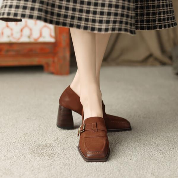 Handcrafted Luxurious Genuine Leather Women's Shoes: Elegance in Every Detail(EdslG2328)