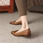 Handcrafted Luxury Leather Women's Shoes, Exquisite Quality(EdslG2310)