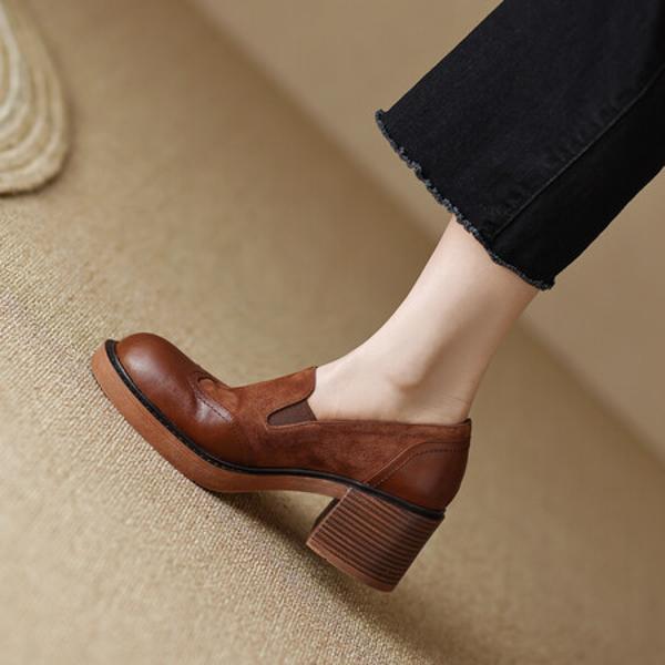 Elegant Handcrafted Leather Women's Shoes - Luxury Quality Craftsmanship(EdslG2374)