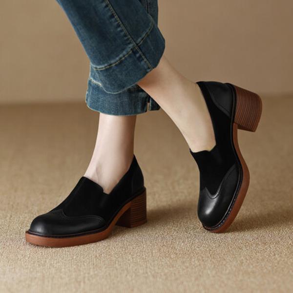 Elegant Handcrafted Leather Women's Shoes - Luxury Quality Craftsmanship(EdslG2374)