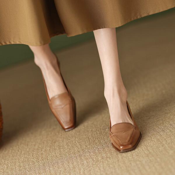 Exquisite Handcrafted Leather Women's Shoes: Luxury Elegance(EdslG2355)