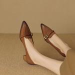 Elegantly Crafted Genuine Leather Handcrafted Women's Shoes(EdslG2393)