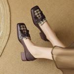 Elegant Handmade Genuine Leather Women’s Shoes: Exquisite Craftsmanship & Luxury Quality(Edsl2389)