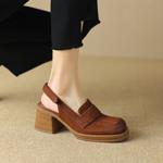 Handcrafted Luxury Leather Women's Shoes - Elegant Artistry(EdslG2386)