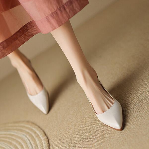 Handcrafted Leather Women's Shoes: Luxury Elegance(EdslG2380)