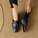 Handcrafted Genuine Leather Women's Shoes: Elegance in Every Stitch(EdslG2510)