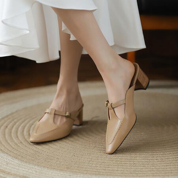 Exquisite Handmade Leather Women’s Shoes: Luxury Craftsmanship and Timeless Elegance(EdslG221-1)