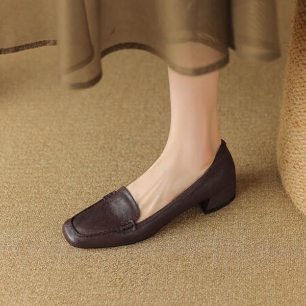 Handcrafted Luxury Leather Women's Shoes: Exquisite Craftsmanship for Timeless Elegance(EdslG2557)