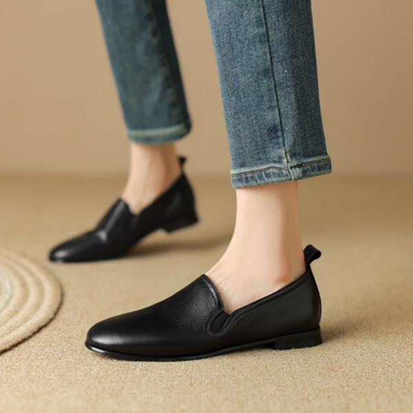 Exquisite Handcrafted Leather Women's Shoes: Elegance in Every Step(Edsl2587)