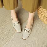 Luxury Handmade Leather Women’s Shoes: Elegance in Every Stitch(Edsl2594)