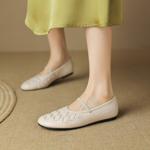 Handcrafted Genuine Leather Women's Shoes - Luxurious Elegance(Edsl2628)