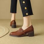 Elegant Handmade Leather Women's Shoes - Luxury Craftsmanship Redefined(Edsl2586)