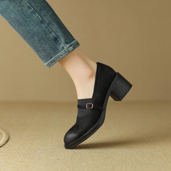 Elegant Handmade Leather Women's Shoes - Luxury Craftsmanship Redefined(Edsl2586)