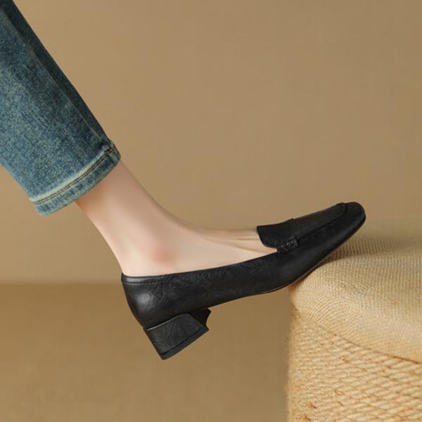 Handcrafted Luxury Leather Women’s Shoes, Elegance Redefined(Edsl1月-57)