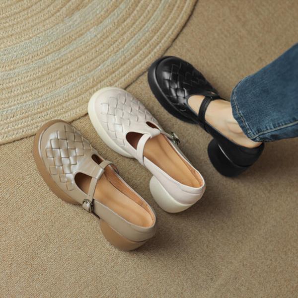 Exquisite Handmade Genuine Leather Women’s Shoes: Elegance Meets Luxury Craftsmanship(Edsl2649)