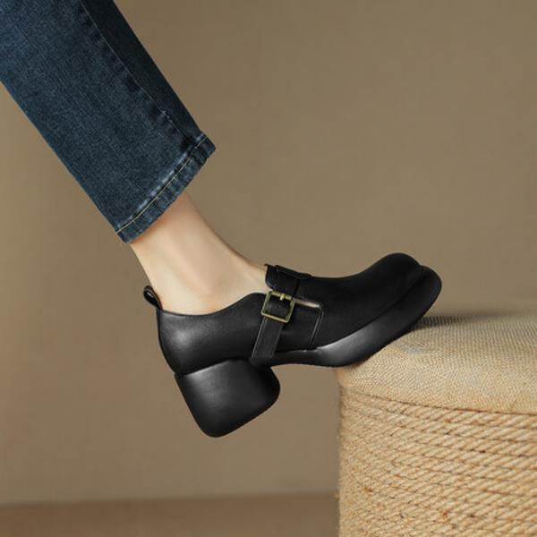 Handcrafted Leather Women's Shoes: Luxurious Elegance and Superior Craftsmanship(Edsl2651)