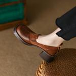 Handcrafted Luxury Genuine Leather Women's Shoes(Edsl2356)