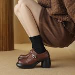 Exquisite Handmade Leather Women's Shoes: Elegance and Luxury in Every Stitch(Edsl2743)