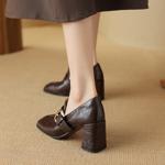 Elegant Handmade Leather Women's Shoes - Luxe Craftsmanship & Quality(Edsl2748)