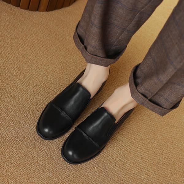 Handcrafted Luxury Leather Women's Shoes with Elegance(Edsl2738)