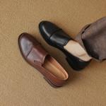 Handcrafted Luxury Leather Women's Shoes with Elegance(Edsl2738)