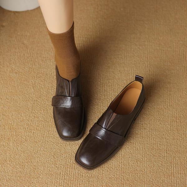 Handcrafted Luxury Leather Women's Shoes – Elegant Craftsmanship Awaits(Edsl2758)