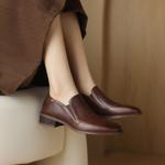 Handcrafted Luxury Leather Women's Shoes: Elegance in Every Stitch(Edsl2761)