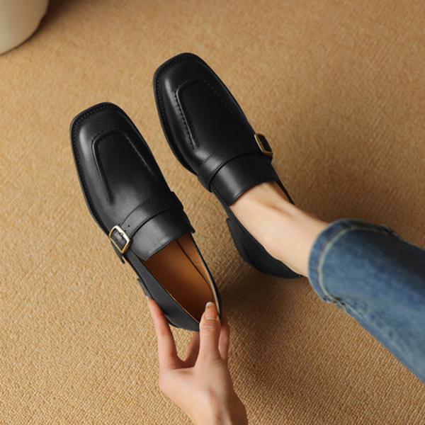 Handcrafted Genuine Leather Women's Shoes: Luxurious Elegance in Every Detail(Edsl2759)