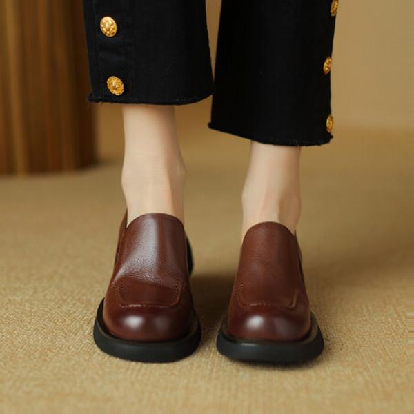 Exquisite Handcrafted Leather Women's Shoes: High-End Elegance & Luxury(Edsl2784)