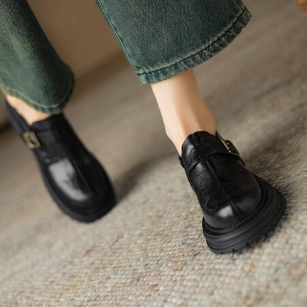 Handcrafted Luxury Leather Women's Shoes: Timeless Elegance & Quality(Edsl2810)