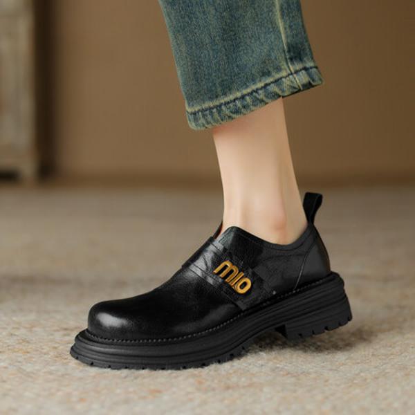 Exquisite Handmade Leather Women's Shoes: Elegance in Every Step(Edsl2806)