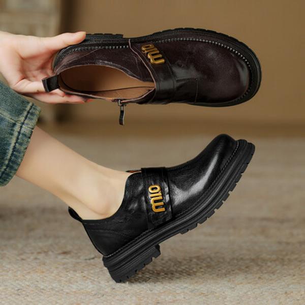 Exquisite Handmade Leather Women's Shoes: Elegance in Every Step(Edsl2806)