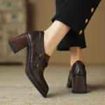 Handcrafted Luxury Leather Women’s Shoes: Elegance in Every Stitch(Edsl2782)