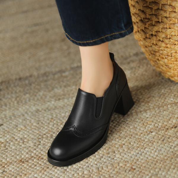 Exquisite Handmade Leather Women's Shoes: Luxury Craftsmanship and Timeless Elegance(Edsl2781)