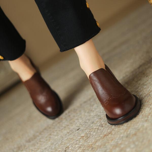 Exquisite Handmade Leather Women's Shoes: Luxury Craftsmanship and Timeless Elegance(Edsl2781)