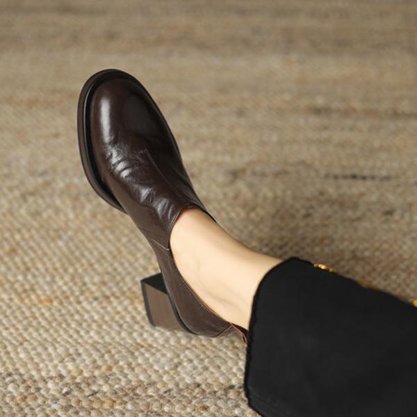 Exquisite Handmade Leather Women's Shoes: Luxury and Elegance(Edsl2789)