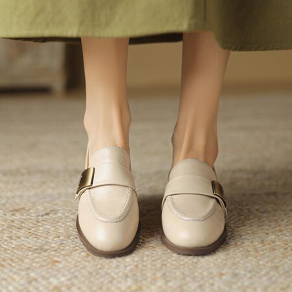 Handcrafted Leather Women's Shoes: Luxe Elegance(Edsl2788)