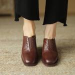 Handcrafted Genuine Leather Women's Shoes: Luxury, Elegance, and Artistry.(Edsl2792)