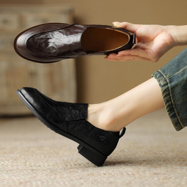 Handcrafted Luxury Leather Women's Shoes: Elegance in Every Stitch(Edsl2799)