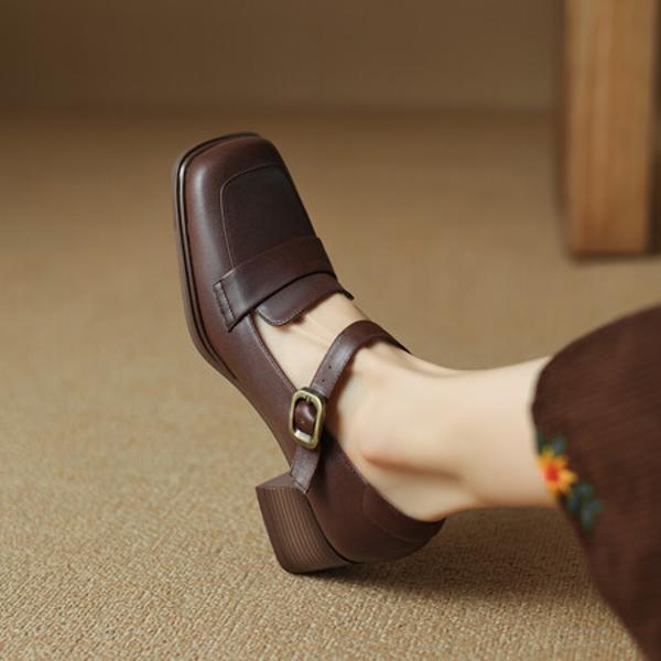 Handcrafted Luxury Leather Shoes for Elegant Women(Edsl2821)