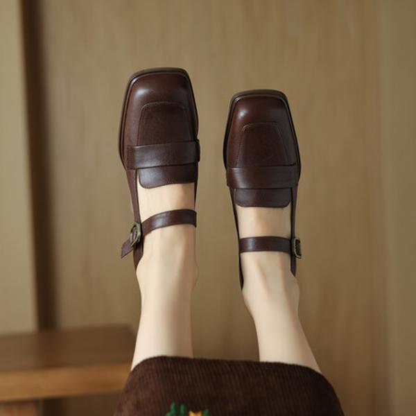 Handcrafted Luxury Leather Shoes for Elegant Women(Edsl2821)