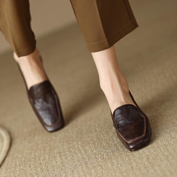 Exquisite Handcrafted Leather Women's Shoes: Luxury, Elegance, Quality(Edsl2月-36)