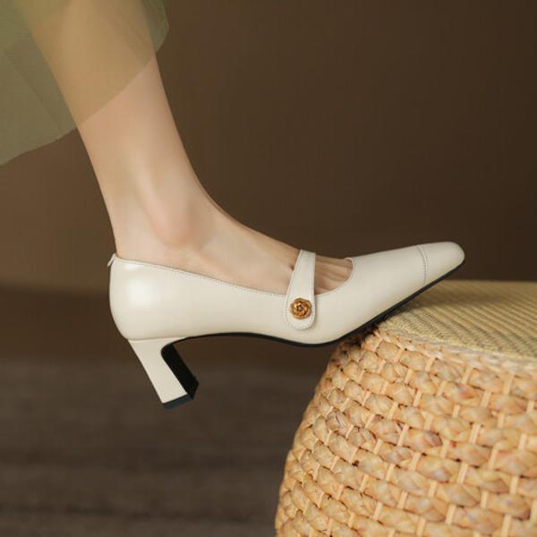 Handcrafted Leather Women's Shoes - Luxurious Elegance & Quality(Edsl2802)