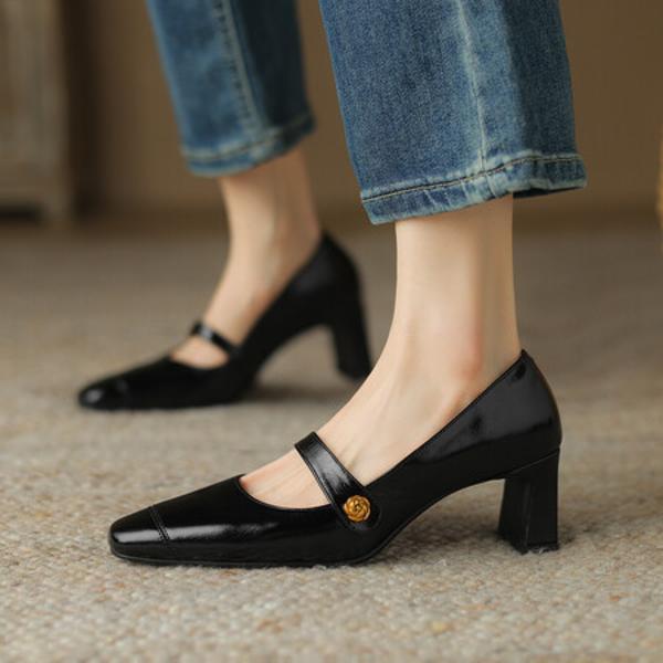 Handcrafted Leather Women's Shoes - Luxurious Elegance & Quality(Edsl2802)