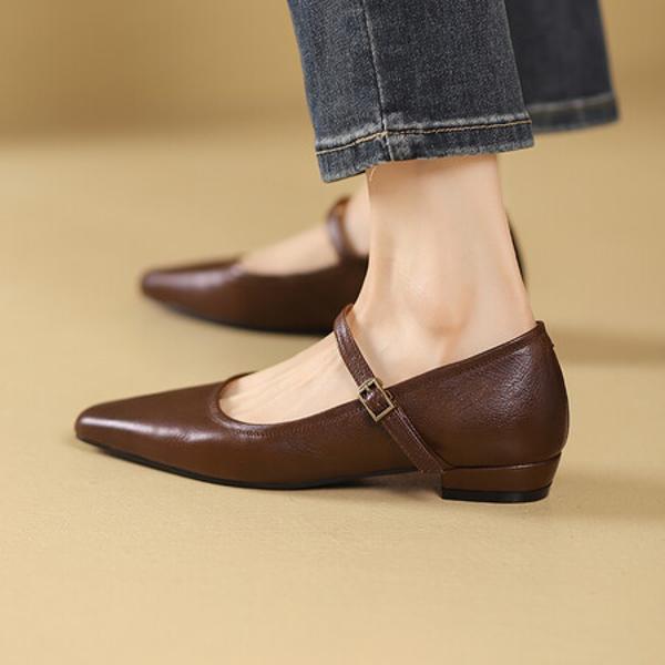 Exquisite Handcrafted Leather Shoes for Elegant Women(Edsl2811)