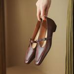 Exquisite Handmade Leather Women's Shoes: Luxury Elegance Redefined(Edsl2775)