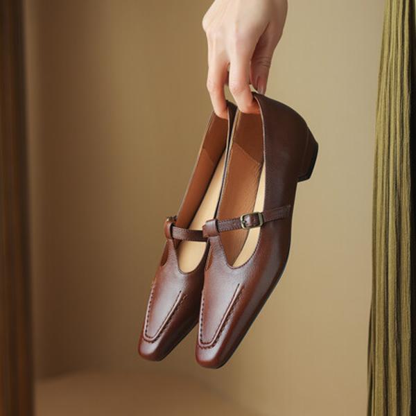 Exquisite Handmade Leather Women's Shoes: Luxury Elegance Redefined(Edsl2775)
