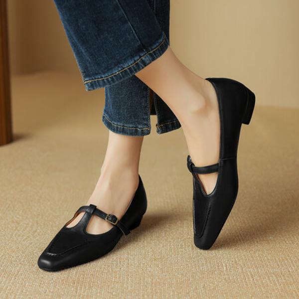 Exquisite Handmade Leather Women's Shoes: Luxury Elegance Redefined(Edsl2775)